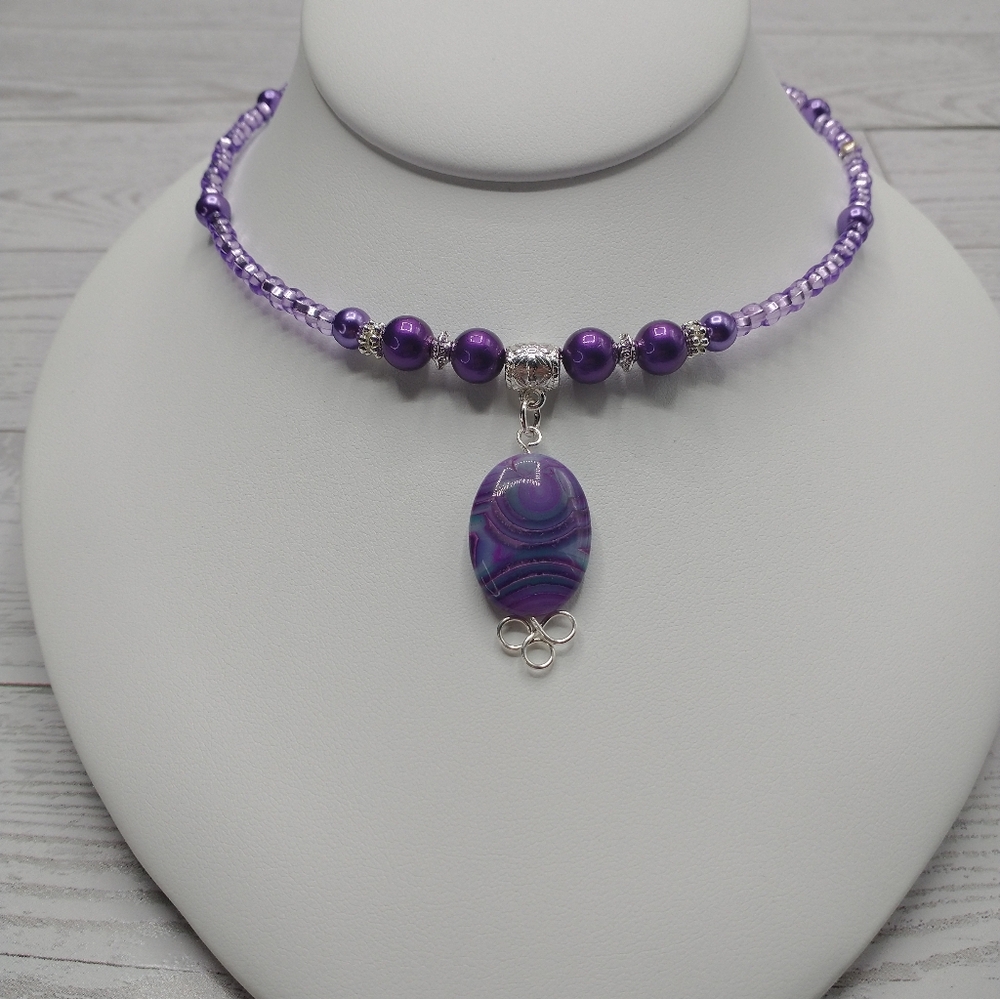 New Hand Crafted Memory Wire Choker Necklace - Picture 1 of 2